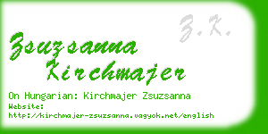 zsuzsanna kirchmajer business card